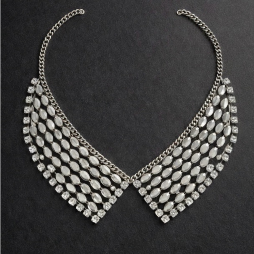 Elegant Silver Collar Necklace | Statement Evening & Event Jewelry